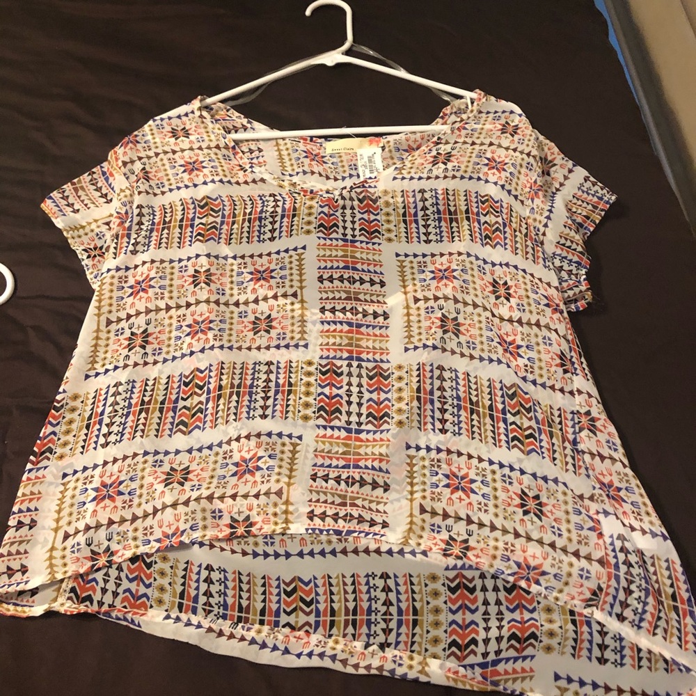 Sweet Claire printed top.